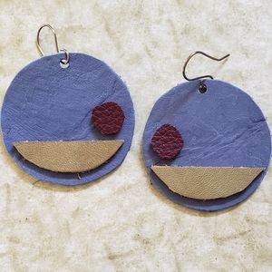 Full Grain Leather Earrings